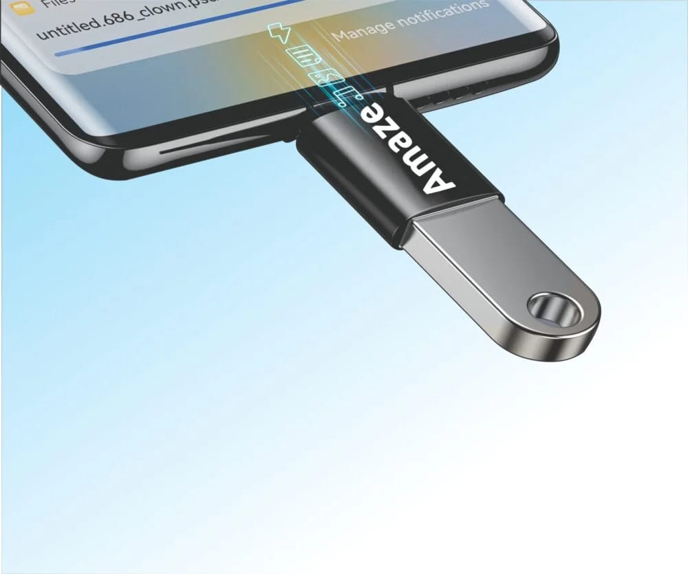 Adaptador OTG para Iphone Ipad Lightning A USB 3.0 Oscuro